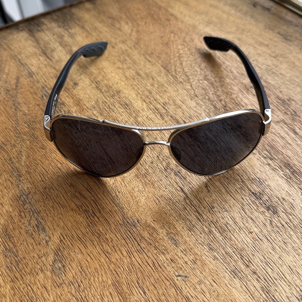 Stylish Black Aviator Sunglasses - Costa South Point
